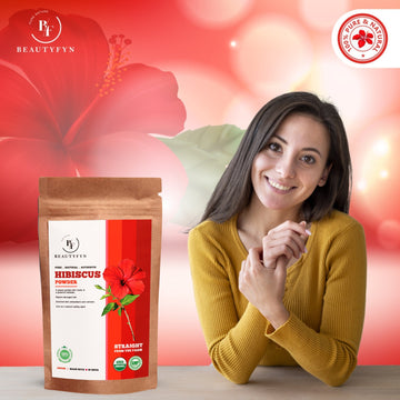 BEAUTYFYN Hibiscus Flower Powder for Face Packs and Hair Growth 150gm