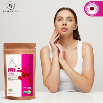 BEAUTYFYN Natural Organic Rose Petal Powder (150gm)