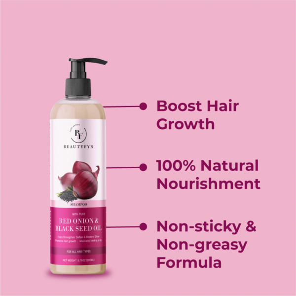 BEAUTYFYN Red Onion and Black Seed Oil Hair Shampoo 200ml