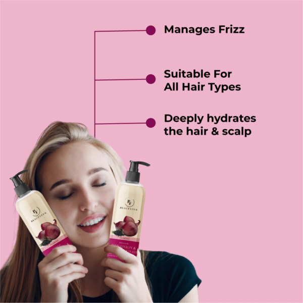 BEAUTYFYN Red Onion and Black Seed Oil Hair Shampoo 200ml