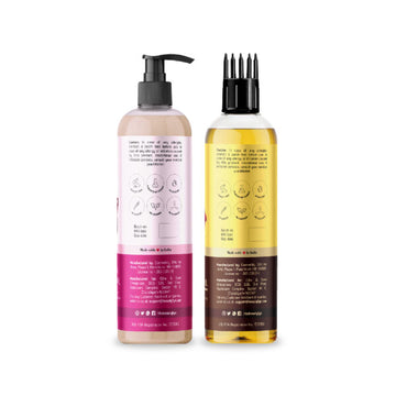 BEAUTYFYN Red Onion Black Seed Oil Shampoo and Onion Black Seed Hair Oil (200ml Each)