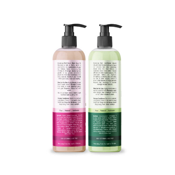 BEAUTYFYN Red Onion Black Seed Oil Shampoo + Coconut Avocado Oil Conditioner (200ml Each)